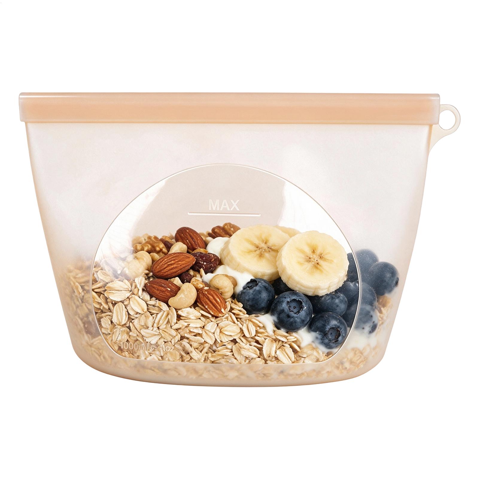 Food Storage Ziploc - Silicone Bags For Food Storage 1000ml