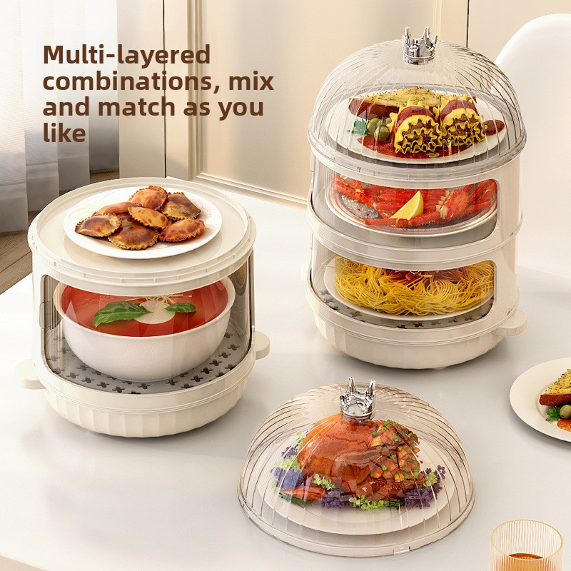 Food Storage Rack For Kitchen - Multi Layer Winter Insulated Food Cover