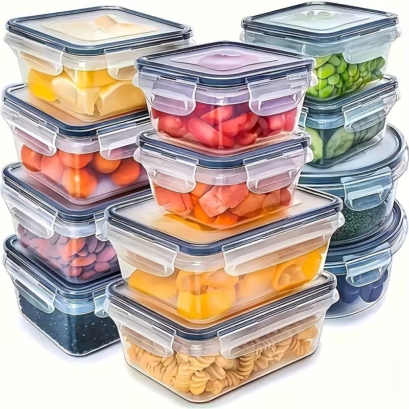 Food Storage And Preservation - 4-Piece Clear Food Storage Containers with