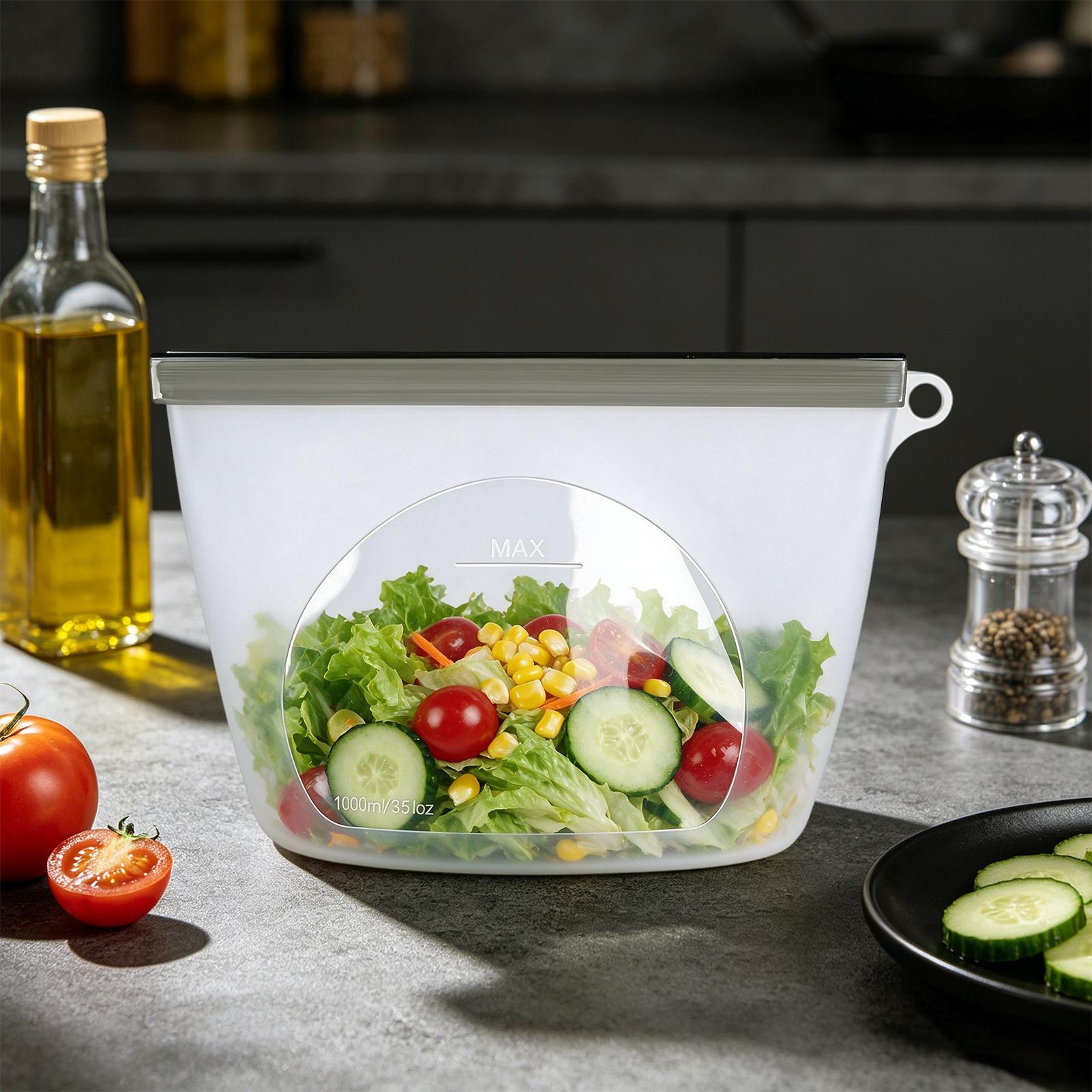 Food Storage Ziploc - Reusable Food Storage Bags Leakproof High