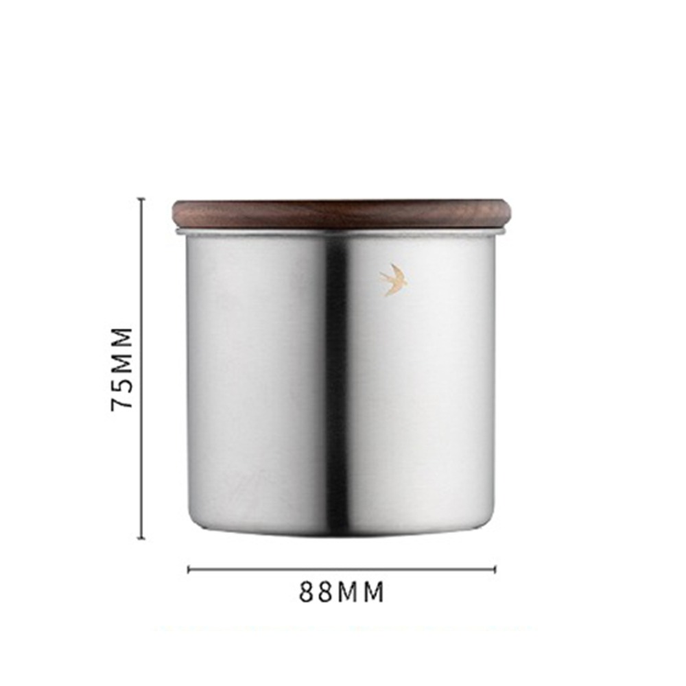 Food Storage News - New Stainless Steel Matcha Jar Wood