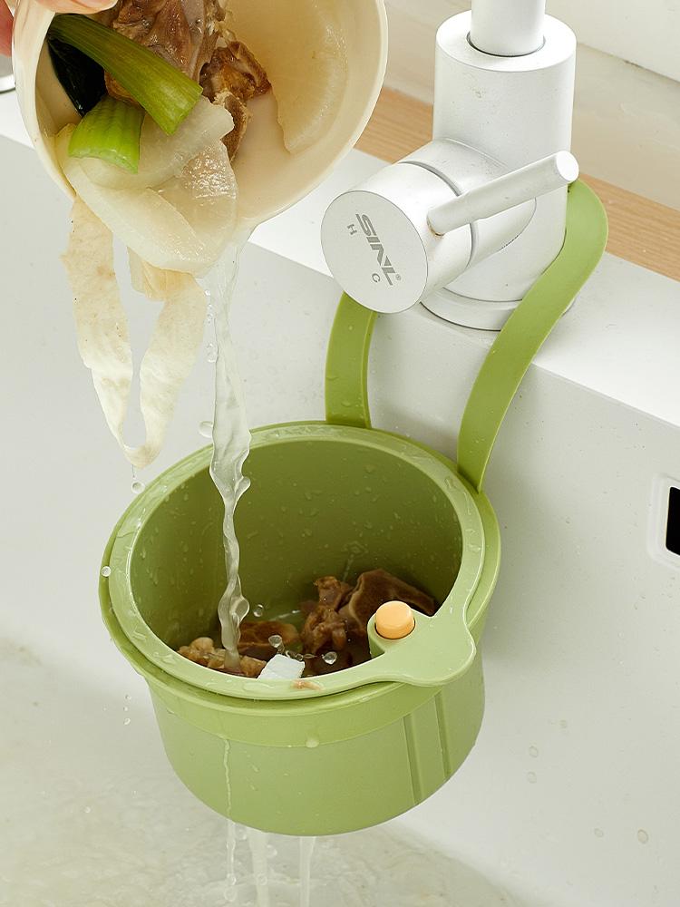Food Storage Rack For Kitchen - ABS+PC Round Filtration Basket Kitchen Sink
