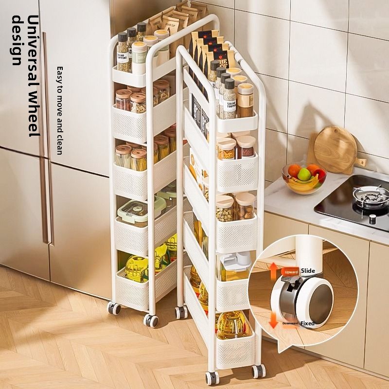 Food Storage Without Plastic - Stainless steel kitchen crevice rack refrigerator