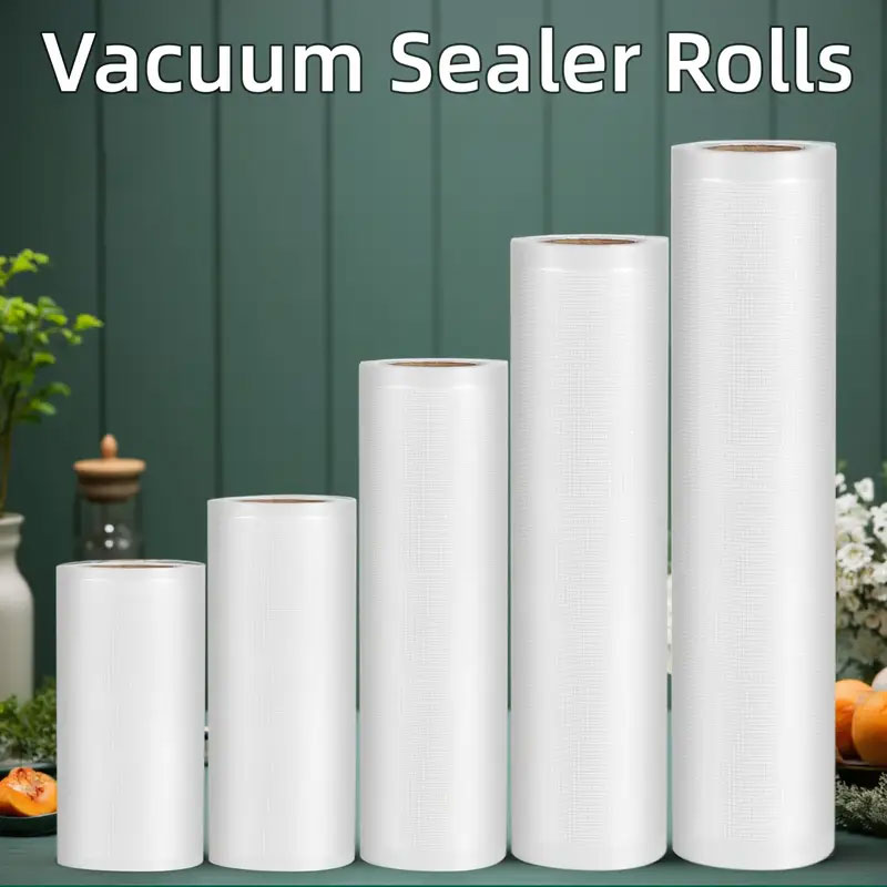 Food Storage Vacuum Bags - 500CM Vacuum Seal Bags Roll Non-Slip