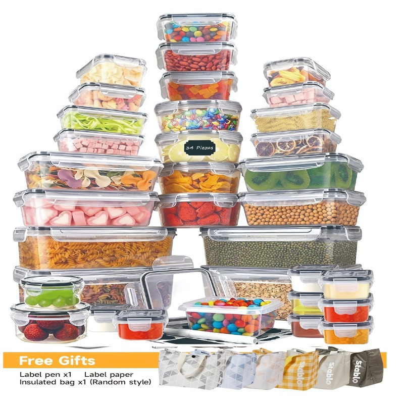 Food Storage Label - 48PCS BPA-Free Food Storage Set –
