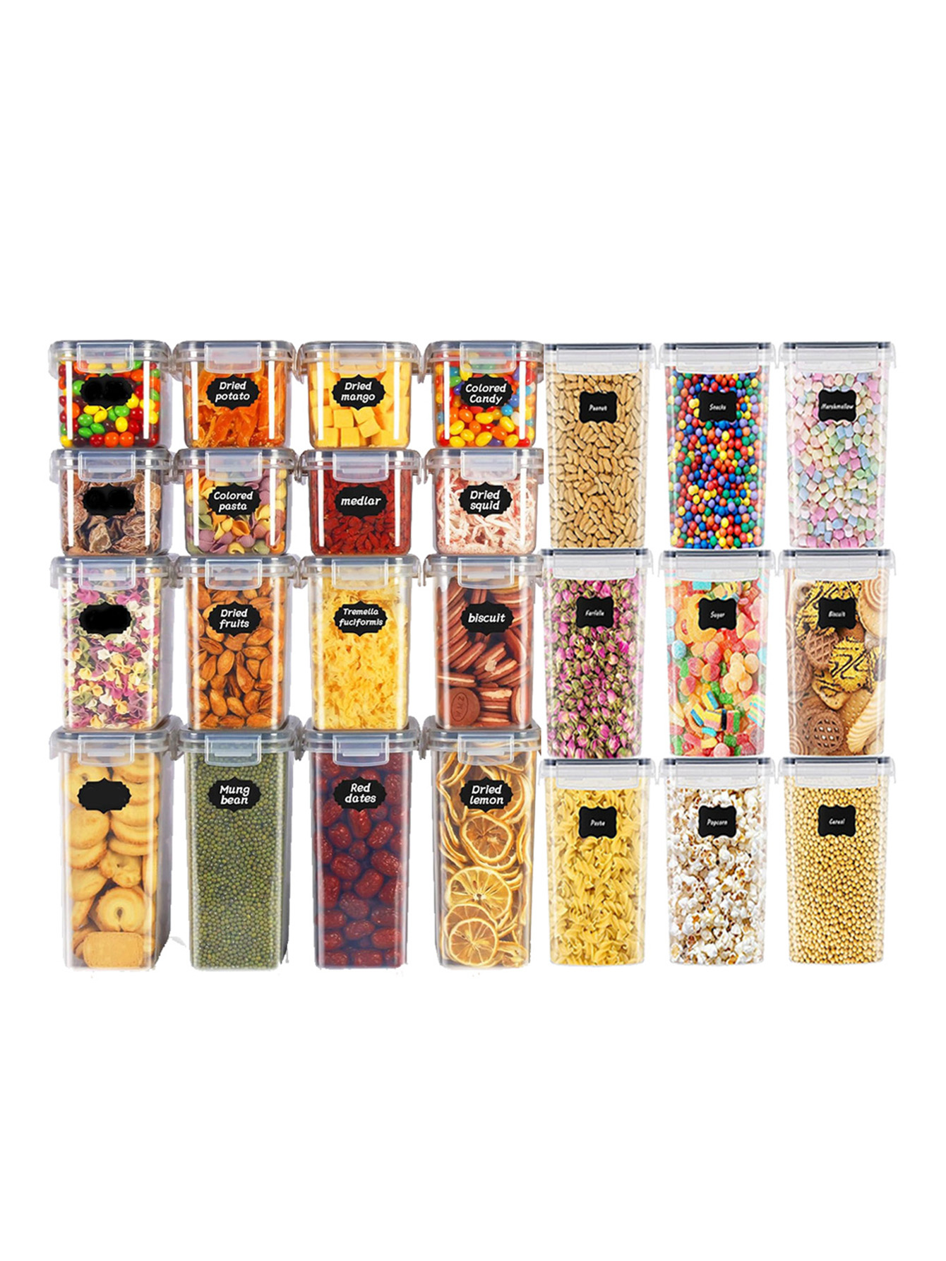 Food Storage Warehouse - 48pcs, Sealed Food Storage Containers with