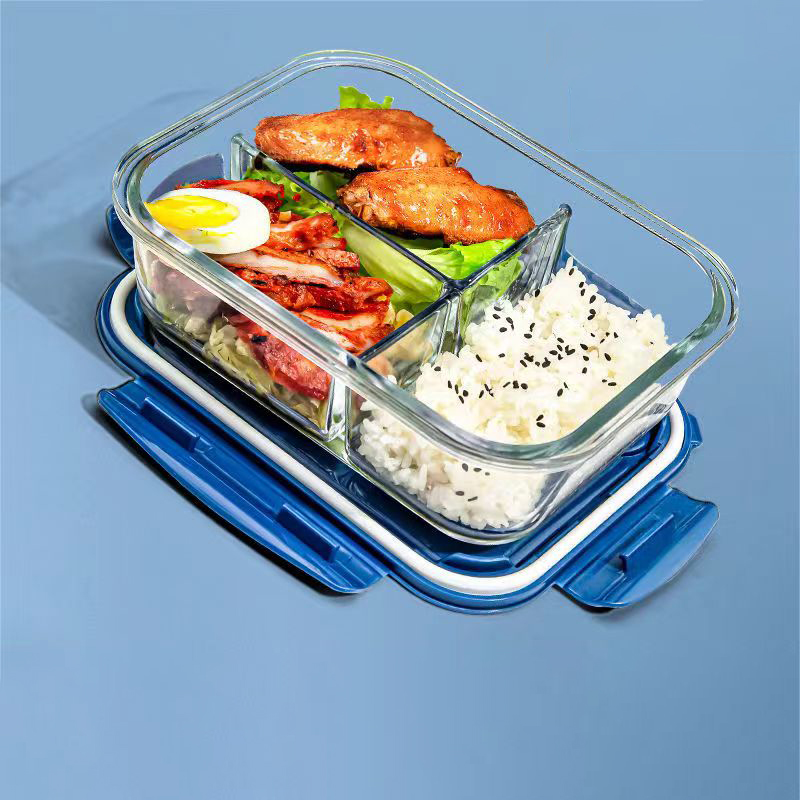 Food Storage Glass Containers - New style Lunch Box Glass 1050ml