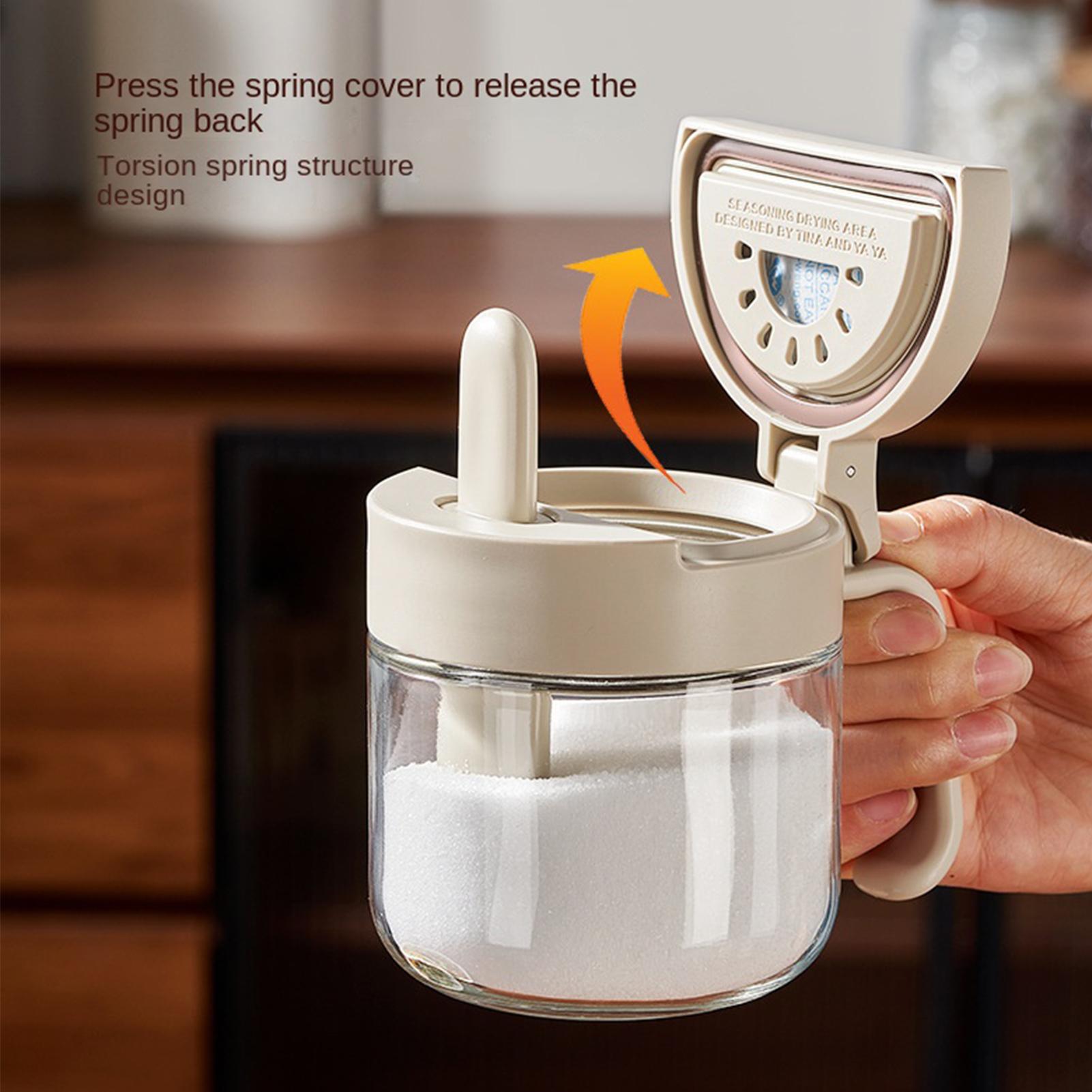 Food Storage Utensils - Seasoning Jar Leak-Proof Salt Storage with