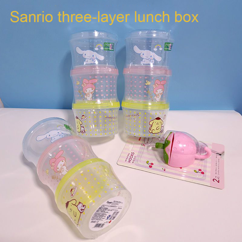 Food Storage Made Easy - Kitty Bento Box Set 3 Pieces