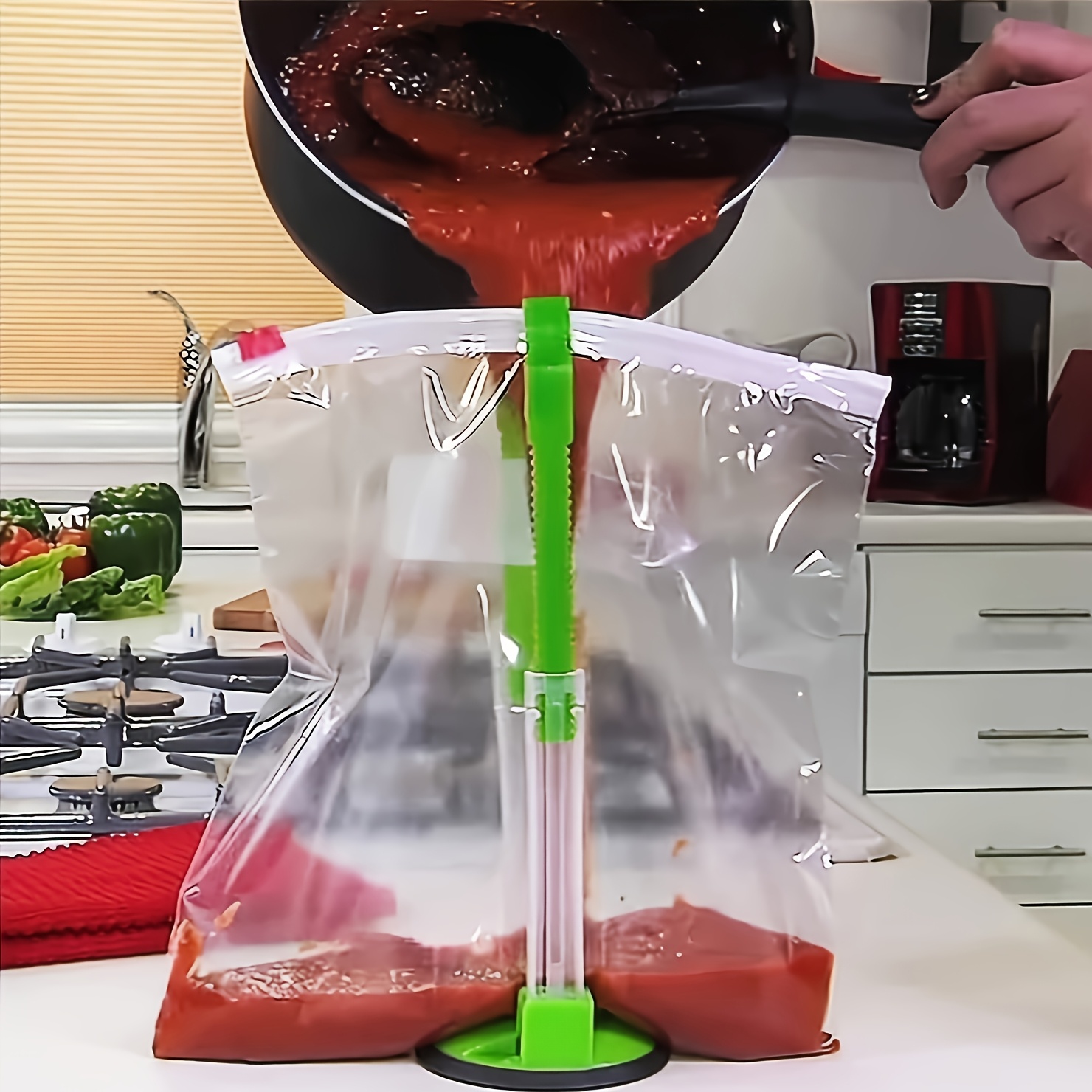 Zipper Bag Holder Plastic Adju - Food Storage Zipper Bags recension och pris