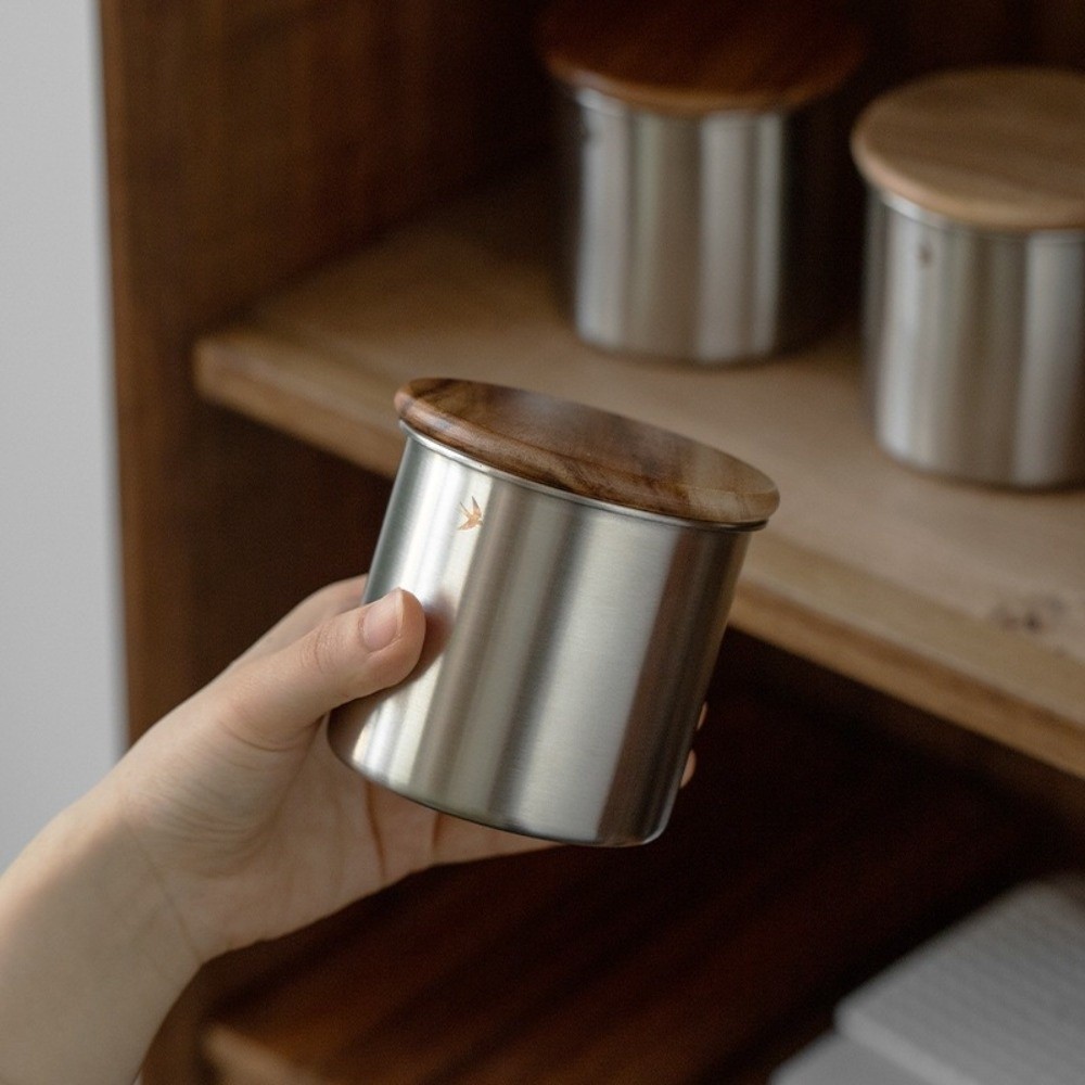 New Stainless Steel Matcha Jar - Food Storage News recension och pris