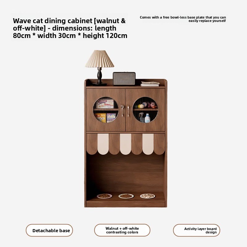 Medieval solid wood cat cantee - Food Storage Medieval recension och pris