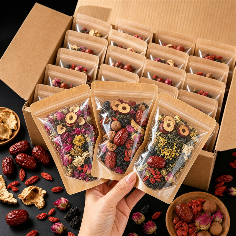 100Pcs Clear Kraft Paper Packa - Food Storage Zipper Bags recension och pris