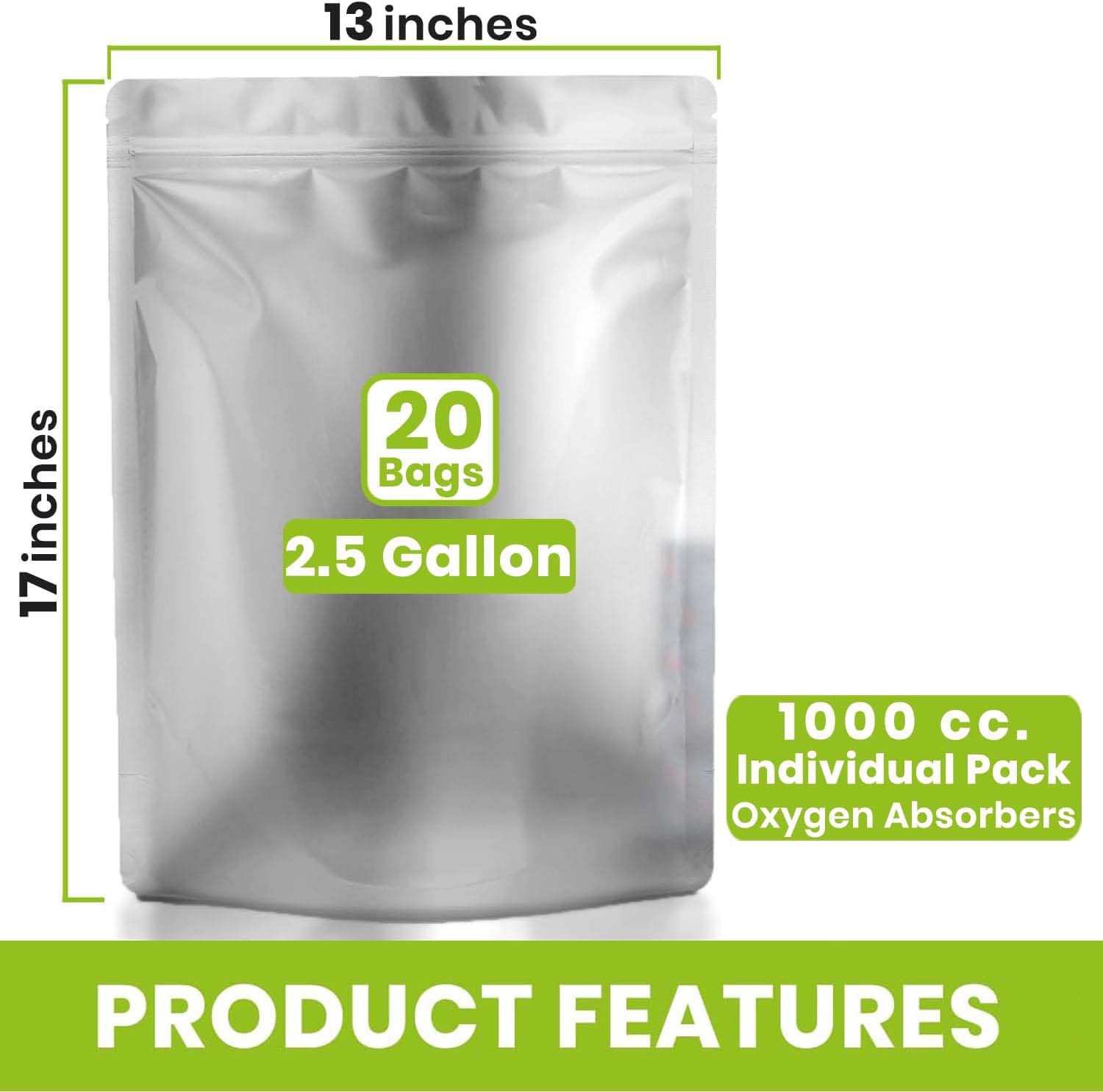 0.25 /1/2.5/ 5 Gallon Silver A - Food Storage Long Term recension och pris