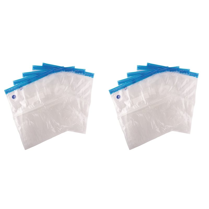 10PCS Reusable Vacuum Food Sto - Food Storage Zipper Bags recension och pris