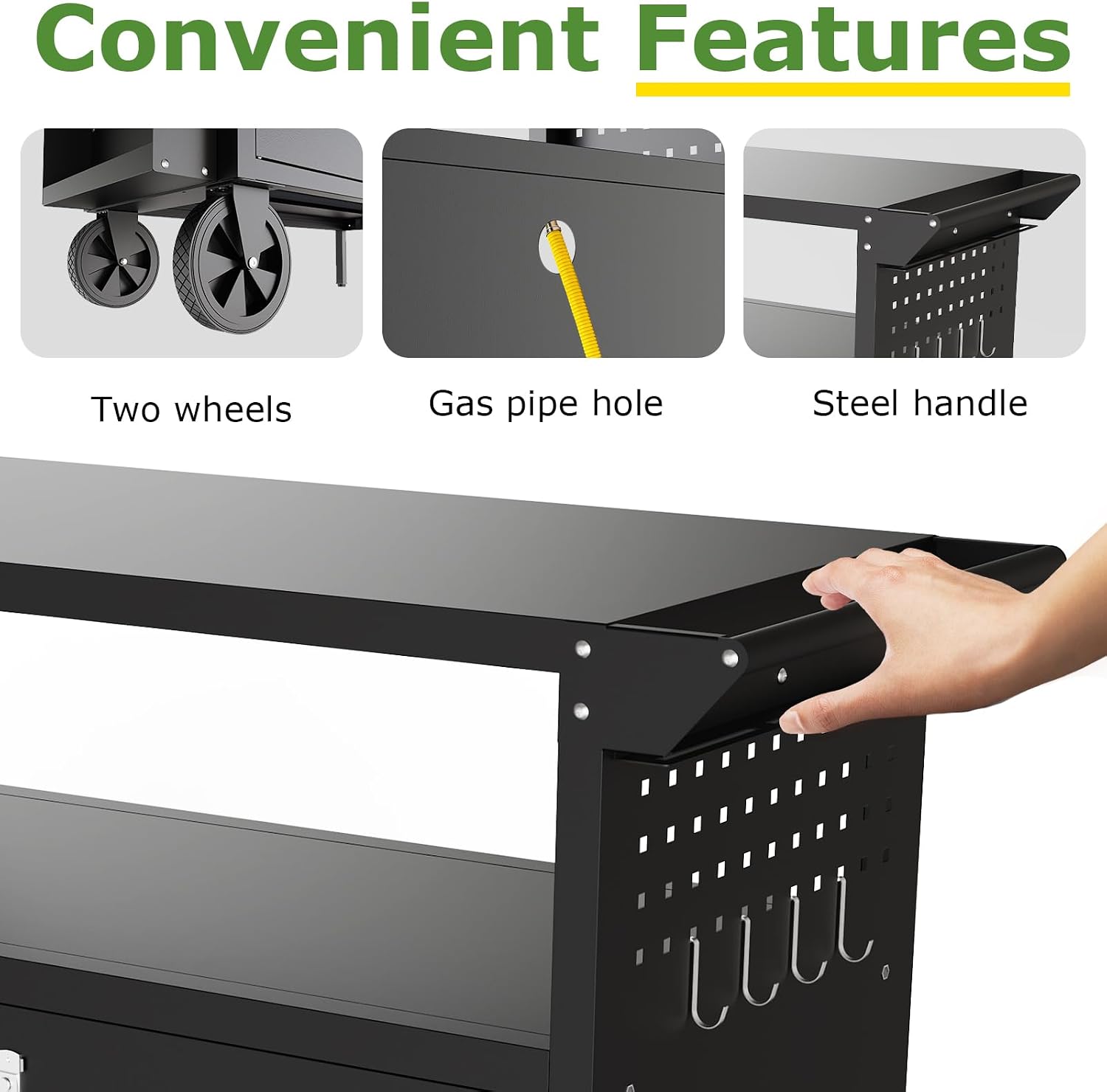 Outdoor Grill Cart Table With  - Food Storage Table recension och pris
