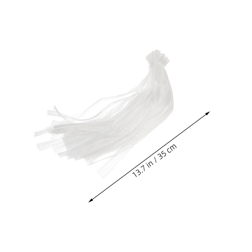 100Pcs Reusable White Net Vege - Produce Bag Reusable Mesh recension och pris