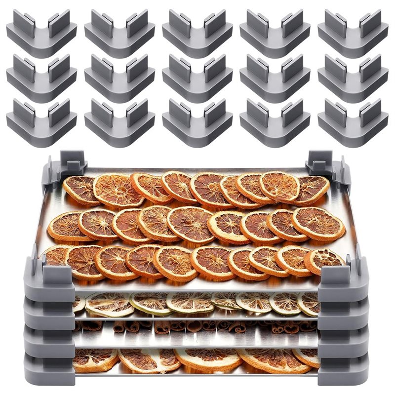 A67P-16-Piece Tray Stacker Set - Food Storage Freeze Dried recension och pris