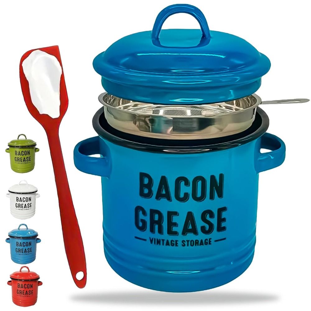 New Large 46 Oz Bacon Grease C - Food Storage News recension och pris