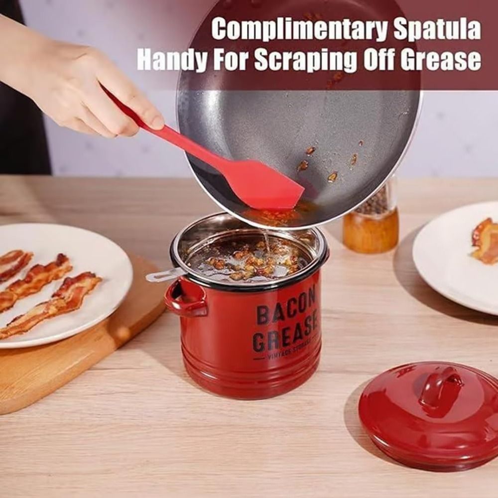 New Large 46 Oz Bacon Grease C - Food Storage News recension och pris