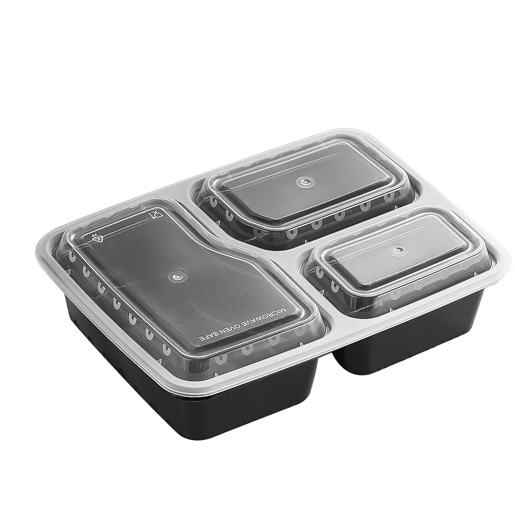 7 Pack 3 Compartment Meal Prep - Food Storage Microwave Safe recension och pris