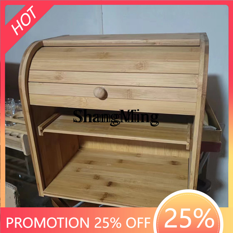 SM Household Bamboo Bread Stor - Food Storage Rack For Kitchen recension och pris