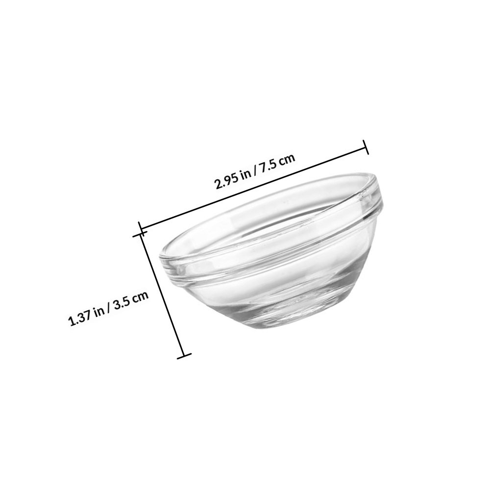 4Pcs Glass Jelly Bowls Premium - Food Storage Glass Containers recension och pris