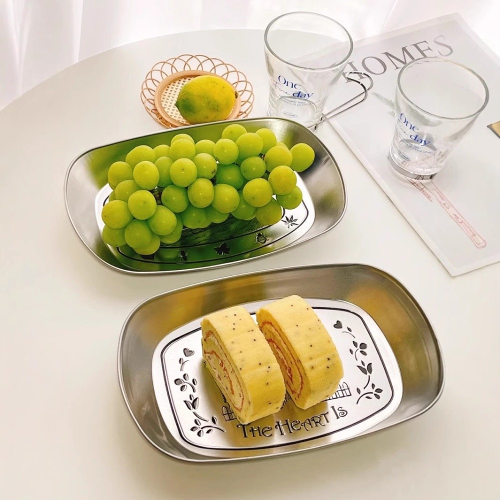 2PCS Vintage American Tin Tray - Food Storage Table recension och pris