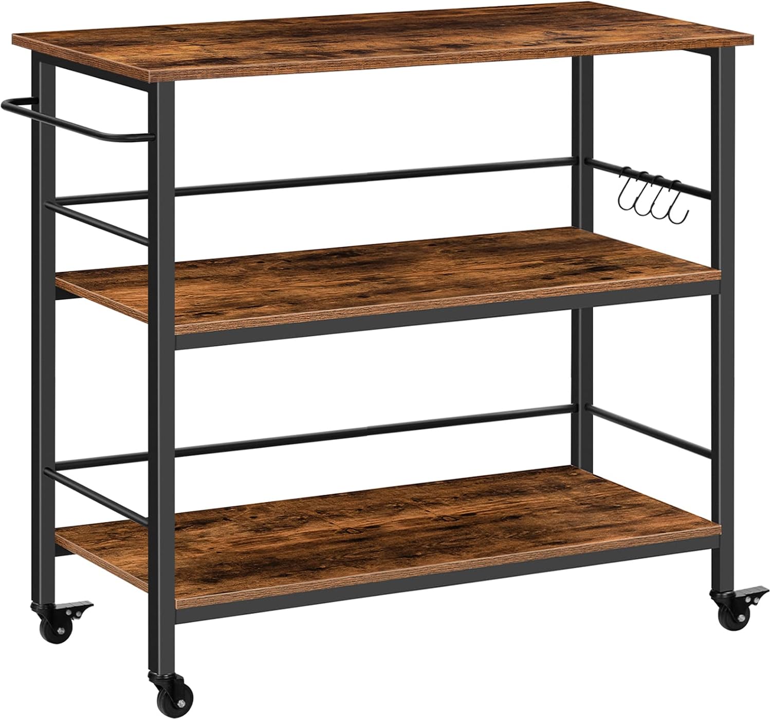 3 Tier Industrial Kitchen Isla - Food Storage Table recension och pris