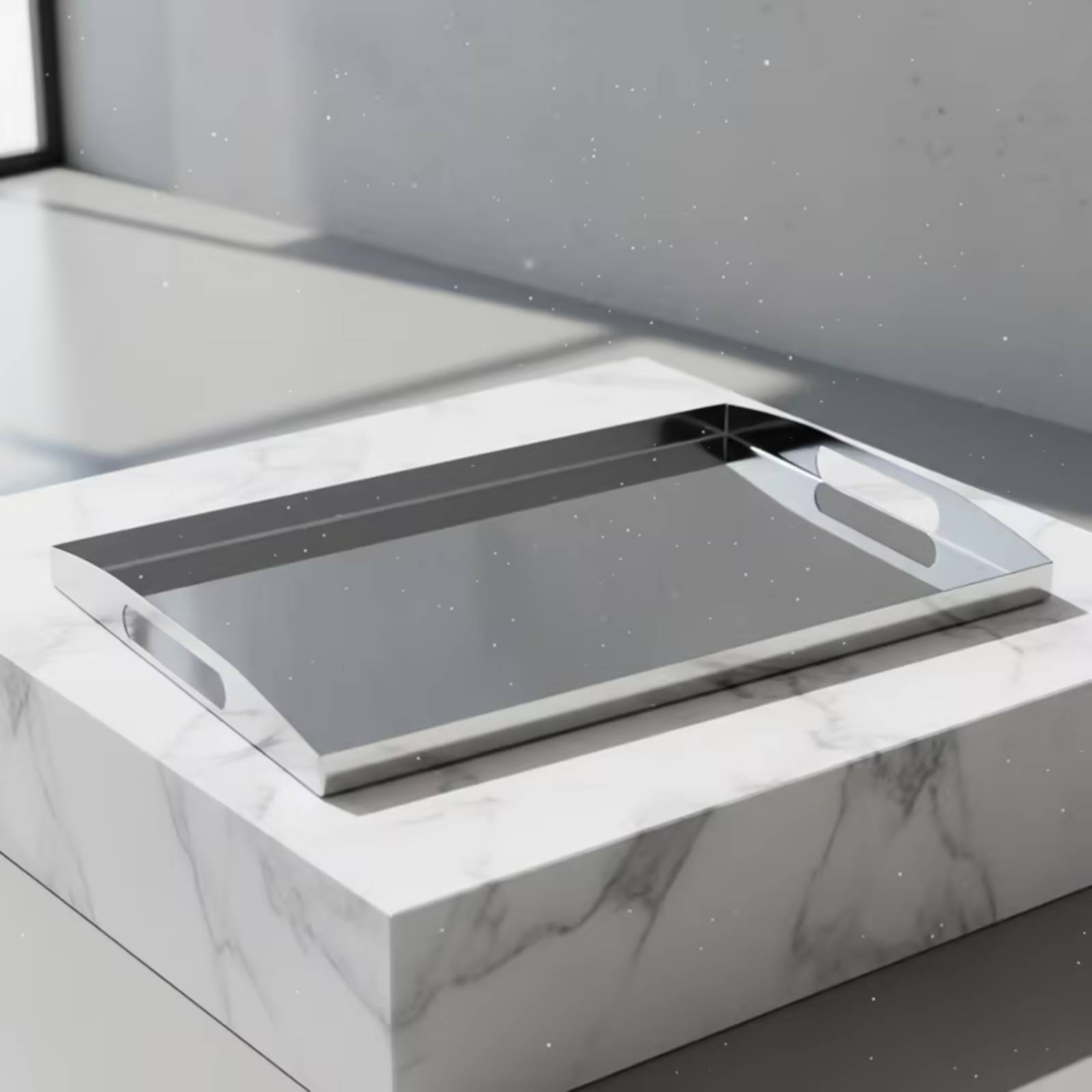 Stainless Steel Tray Silver Tr - Storage Food Tray recension och pris