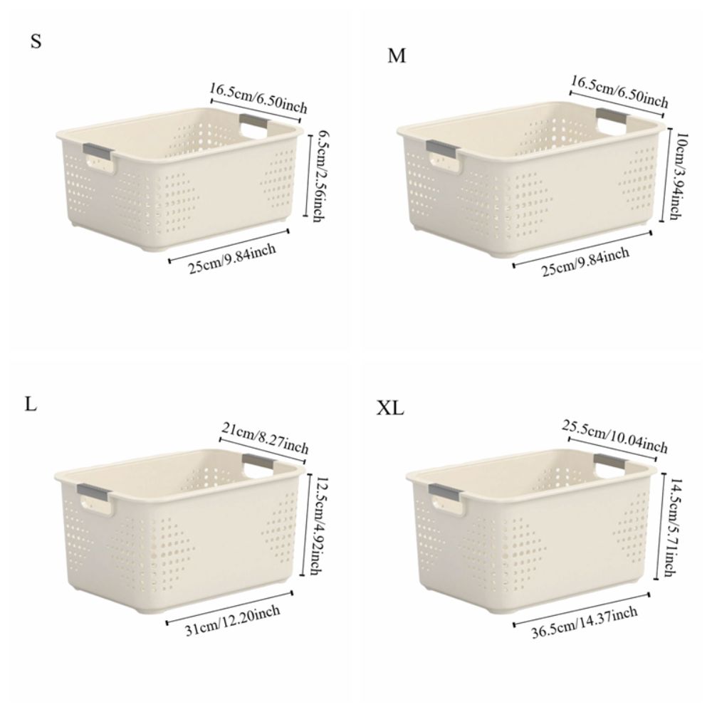 Durable Plastic Storage Basket - Food Storage Without Plastic recension och pris