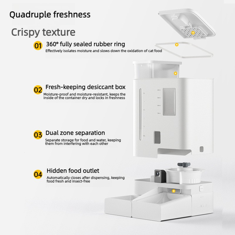 Automatic Pet Feeder Water Dis - Food Storage Freeze Dried recension och pris
