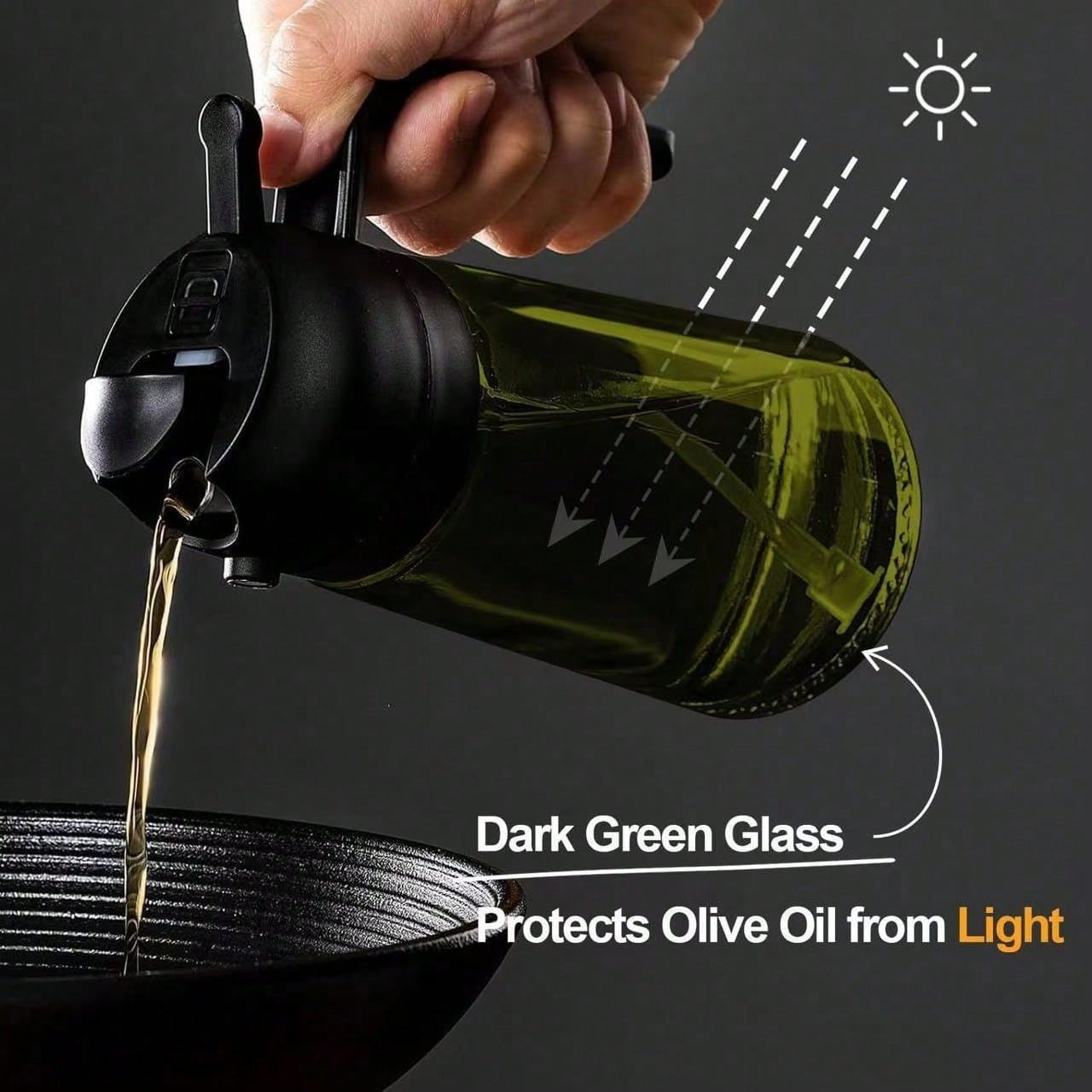 High Grade Olive Oil Dispenser - Herb Keeper Container recension och pris