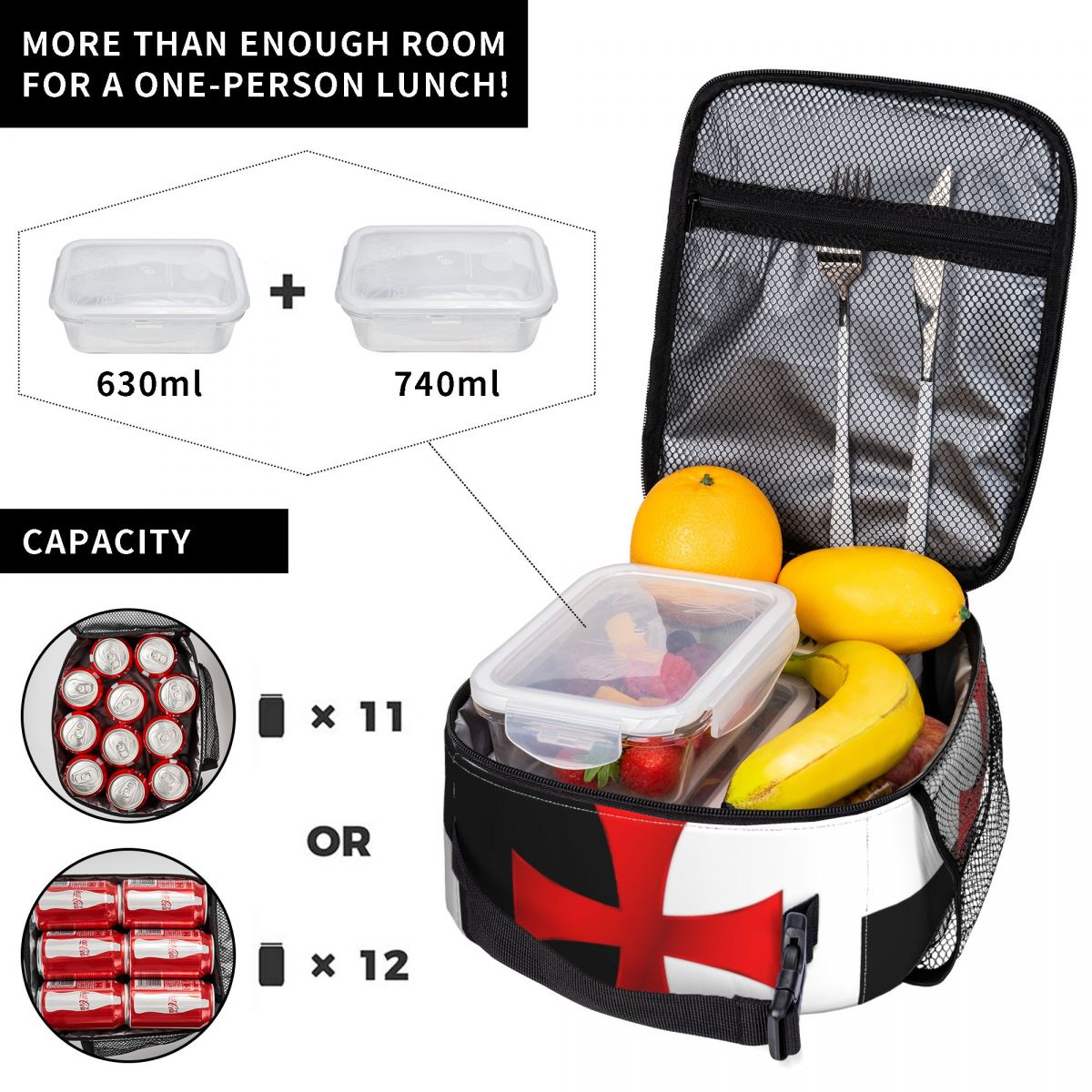 Templar Knight Jerusalem Cross - Food Storage Medieval recension och pris
