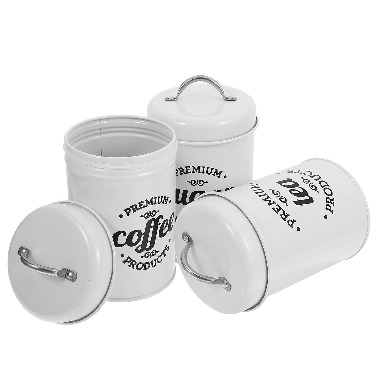 Elegant Airtight Iron Canister - Food Storage And Preservation recension och pris