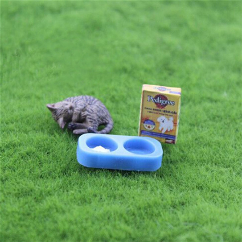 2Pcs/set Dollhouse Mini Dog/Ca - Food Storage Table recension och pris