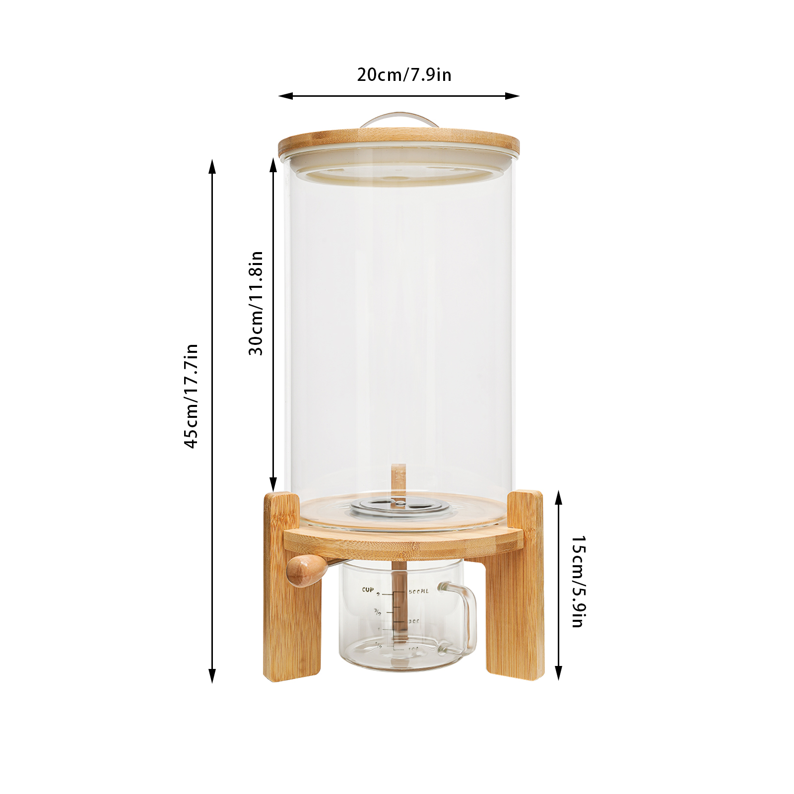 1.98gal Food Storage Dispenser - Food Storage Glass Containers recension och pris