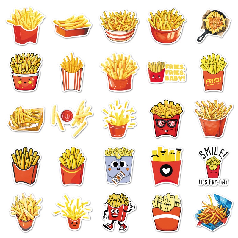 50pcs French Fries Delicious F - Food Storage Journal recension och pris