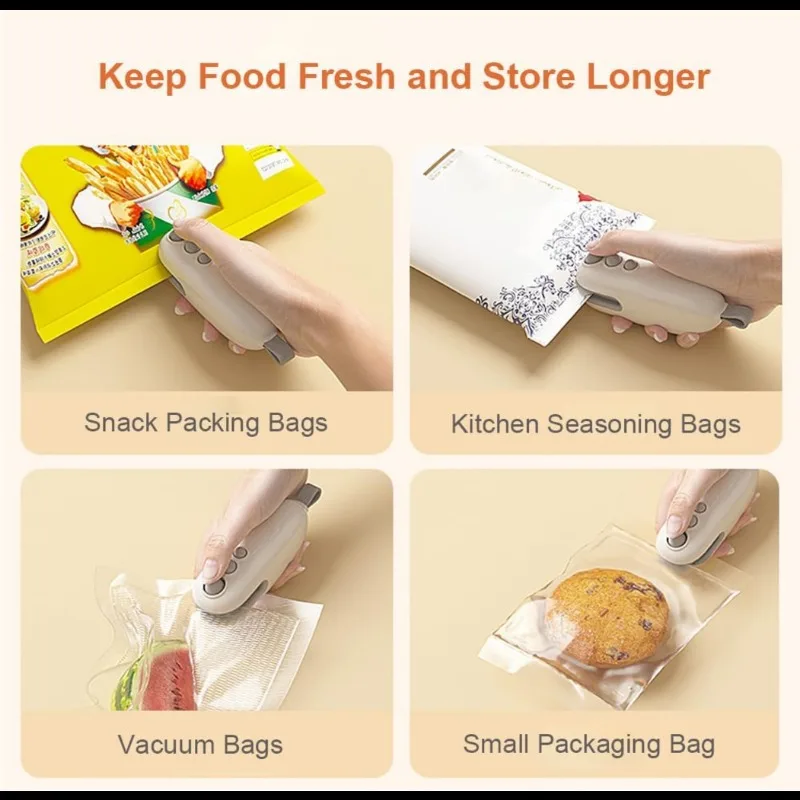 2 In 1 Mini Bag Sealer Cutter  - Food Storage Vacuum Bags recension och pris