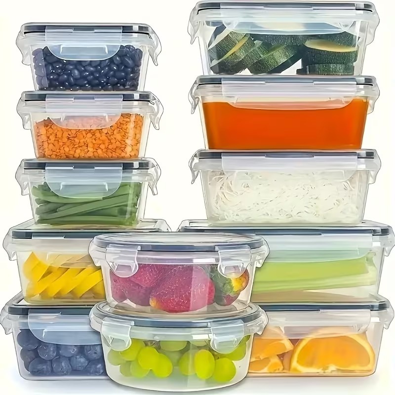 4-Piece Clear Food Storage Con - Food Storage And Preservation recension och pris