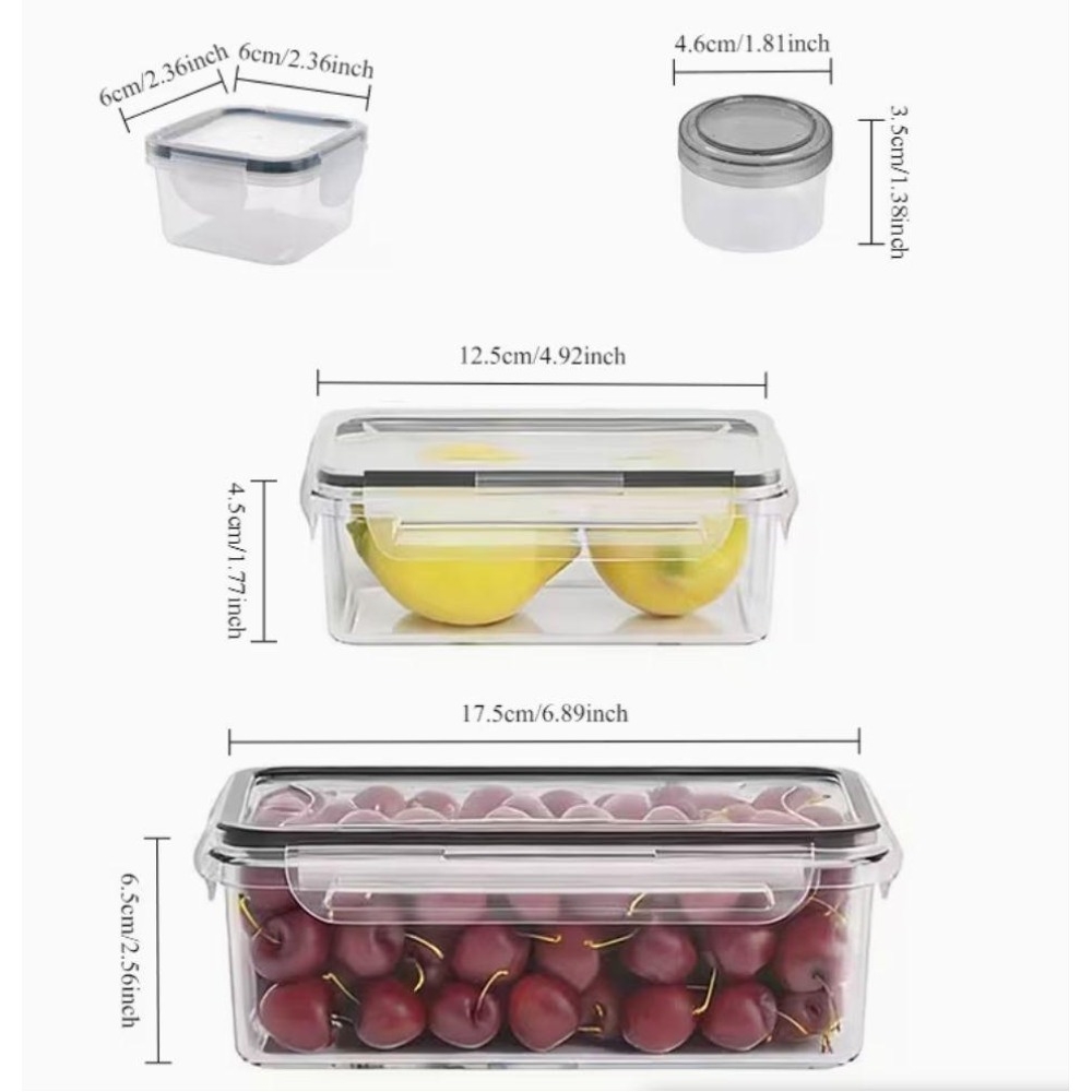 4-Piece Clear Food Storage Con - Food Storage And Preservation recension och pris