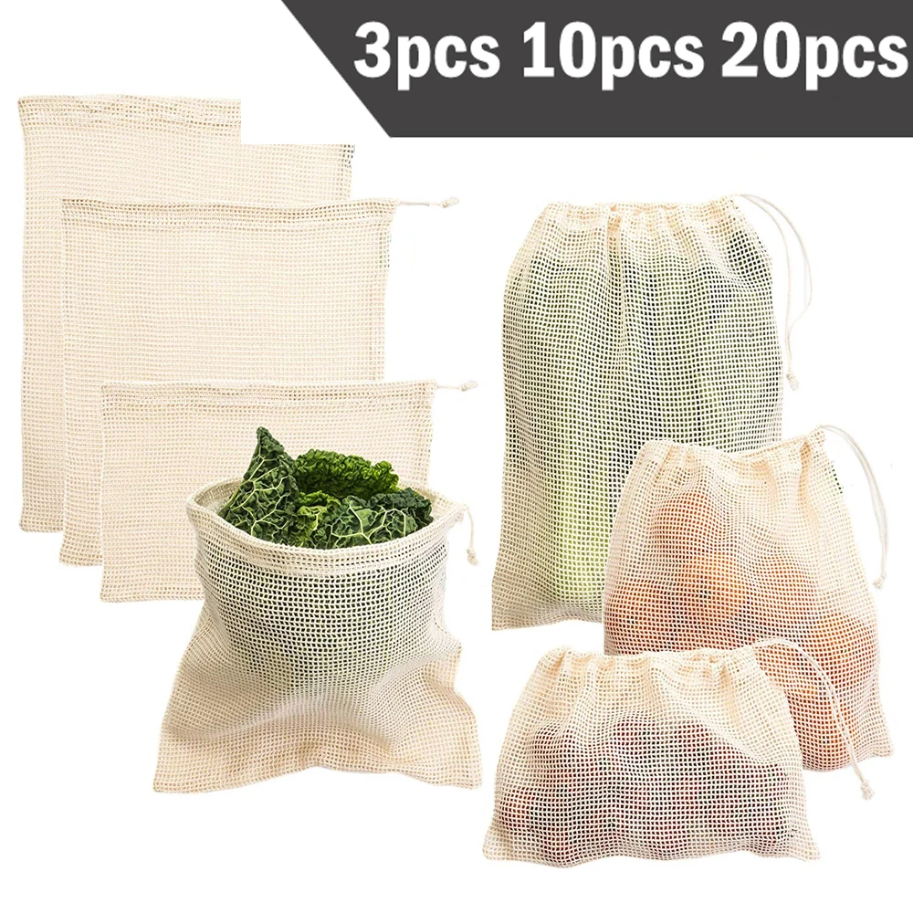 3 6 10pcs Reusable Produce Bag - Produce Bag Reusable Mesh recension och pris