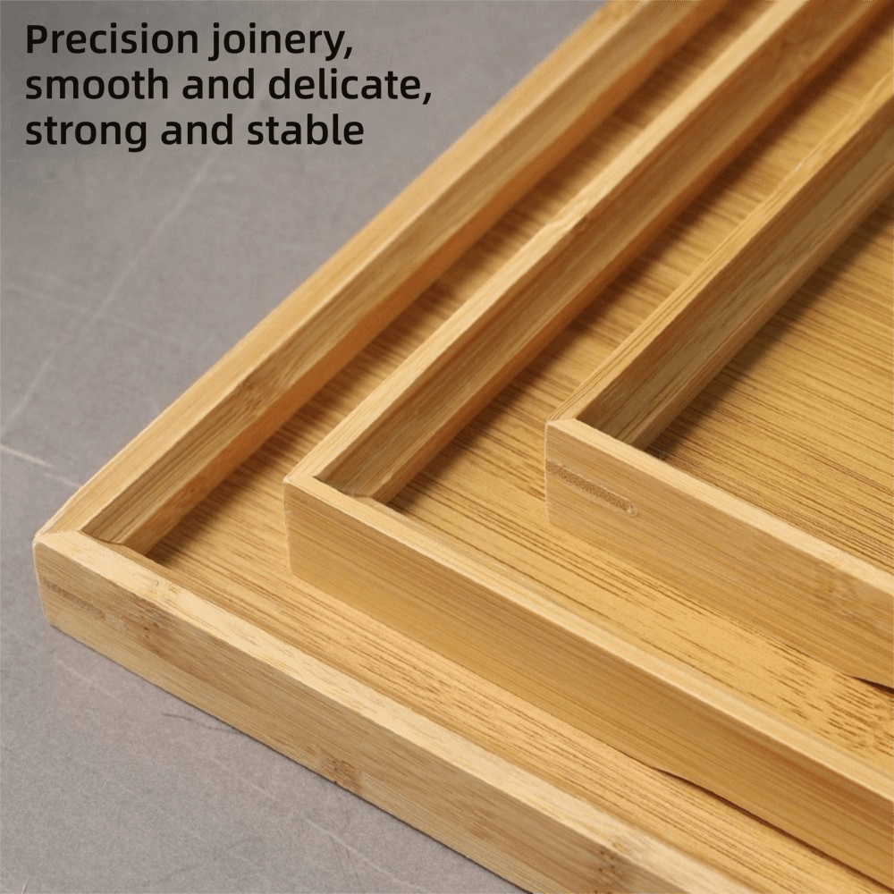 Decorate Tray Natural Bamboo B - Food Storage Table recension och pris