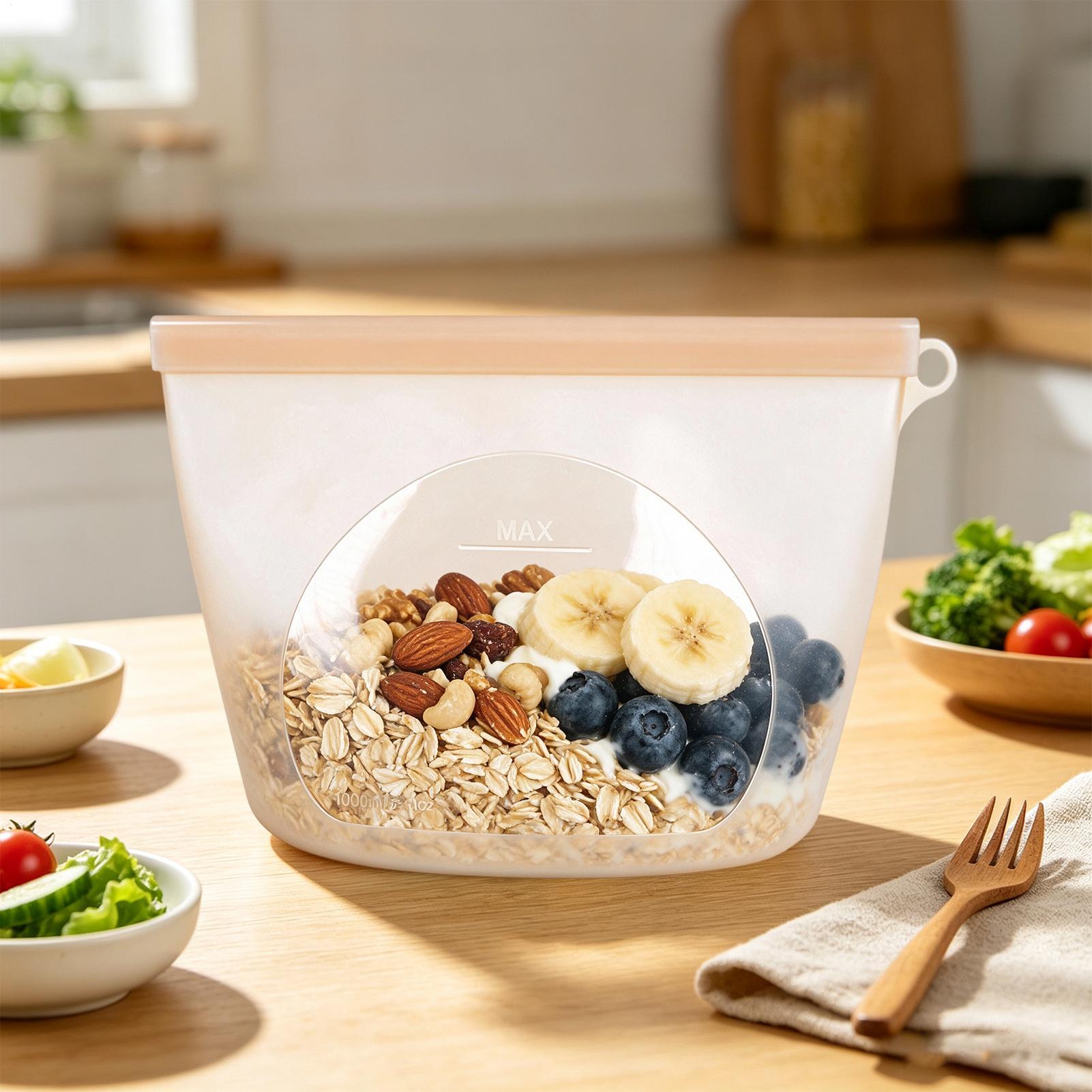 Reusable Food Storage Bags 100 - Food Storage Ziploc recension och pris