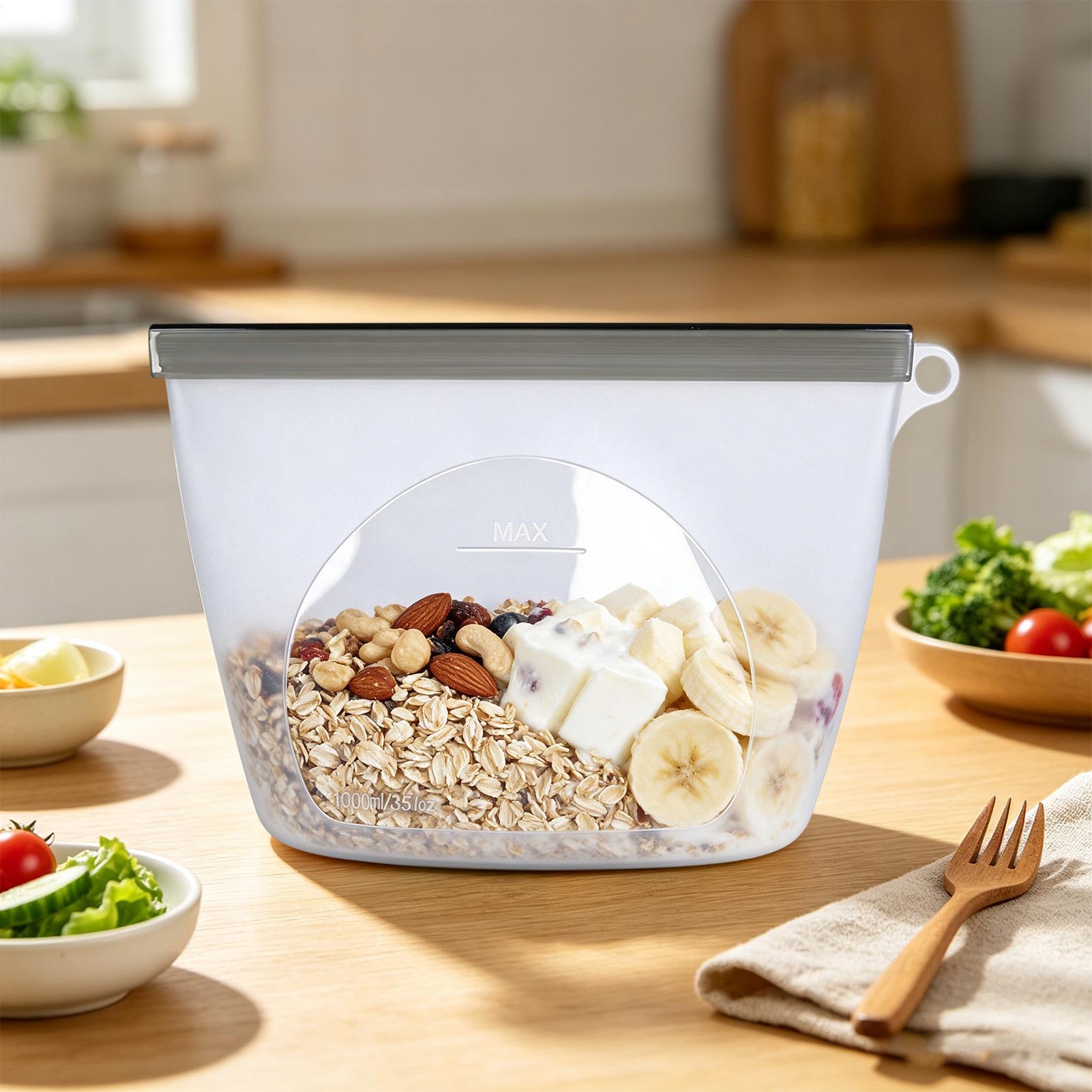 Reusable Food Storage Bags 100 - Food Storage Ziploc recension och pris