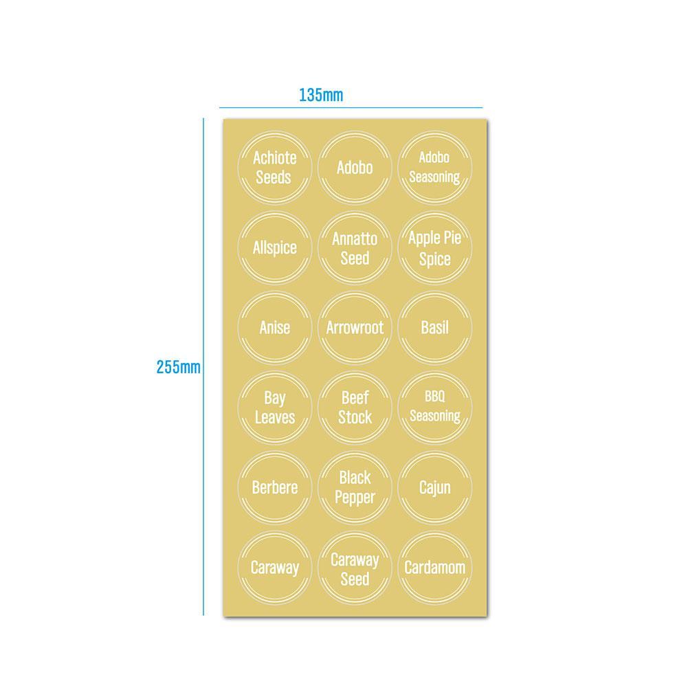 144 Pcs/set Transparent Spice  - Food Storage Label recension och pris