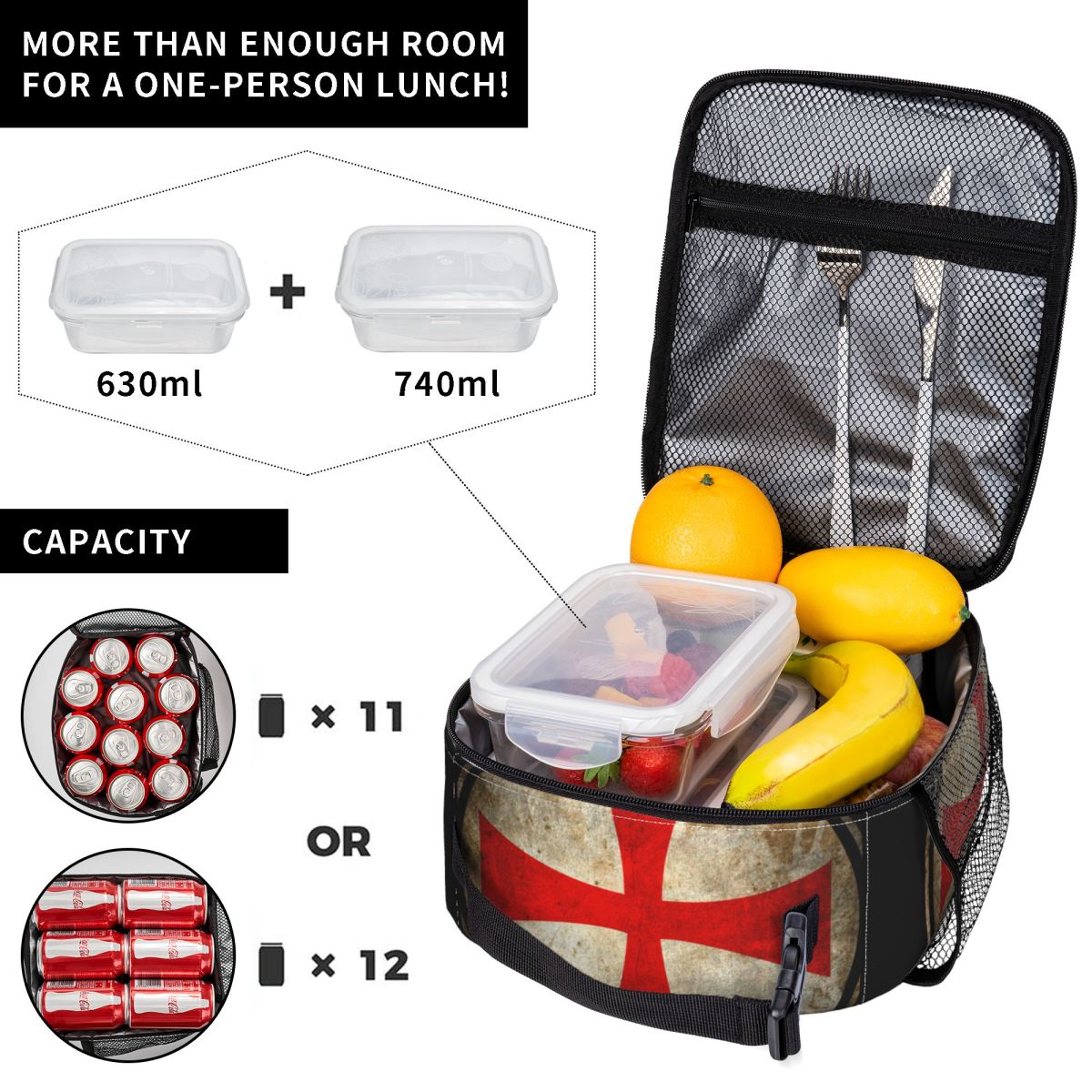 Templar Knight Jerusalem Cross - Food Storage Medieval recension och pris