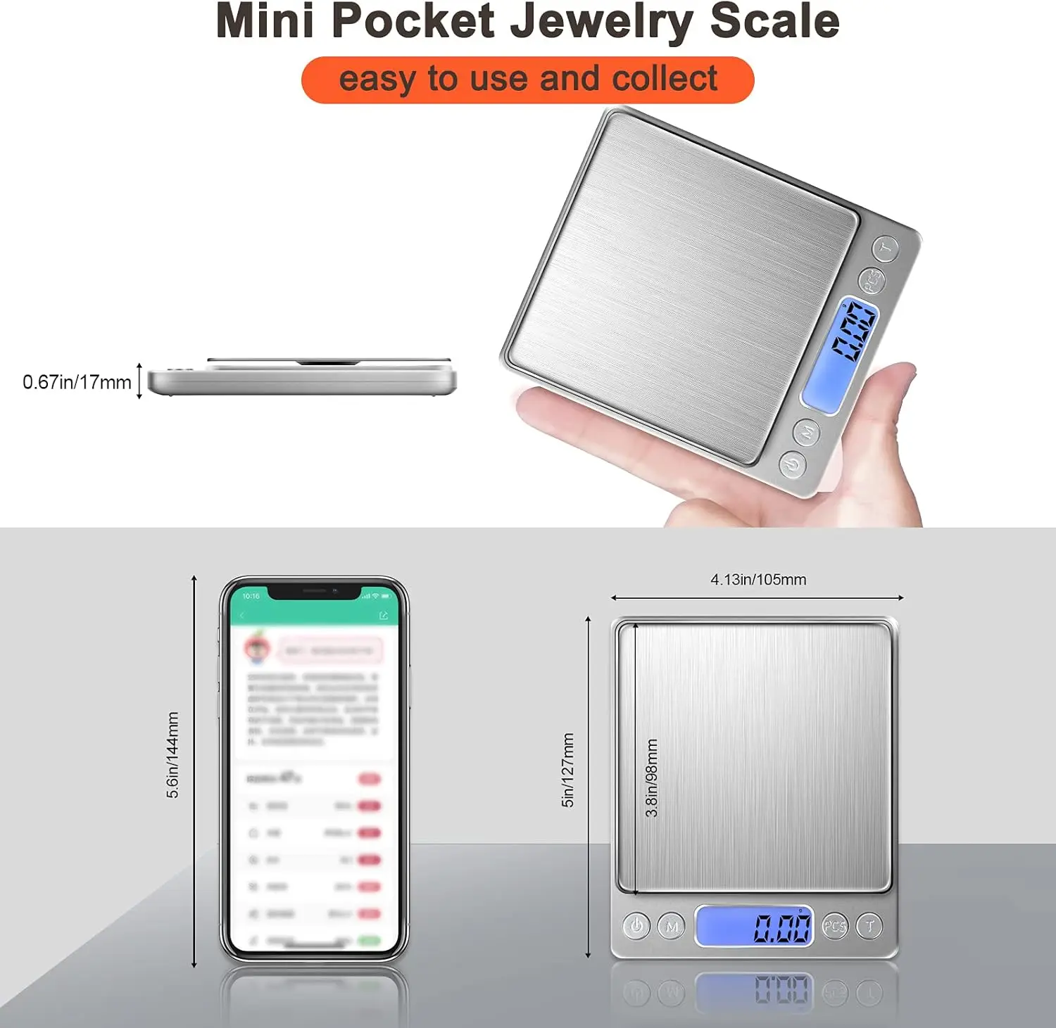 LCD Digital Jewelry Scale 3kg  - Food Storage Table recension och pris