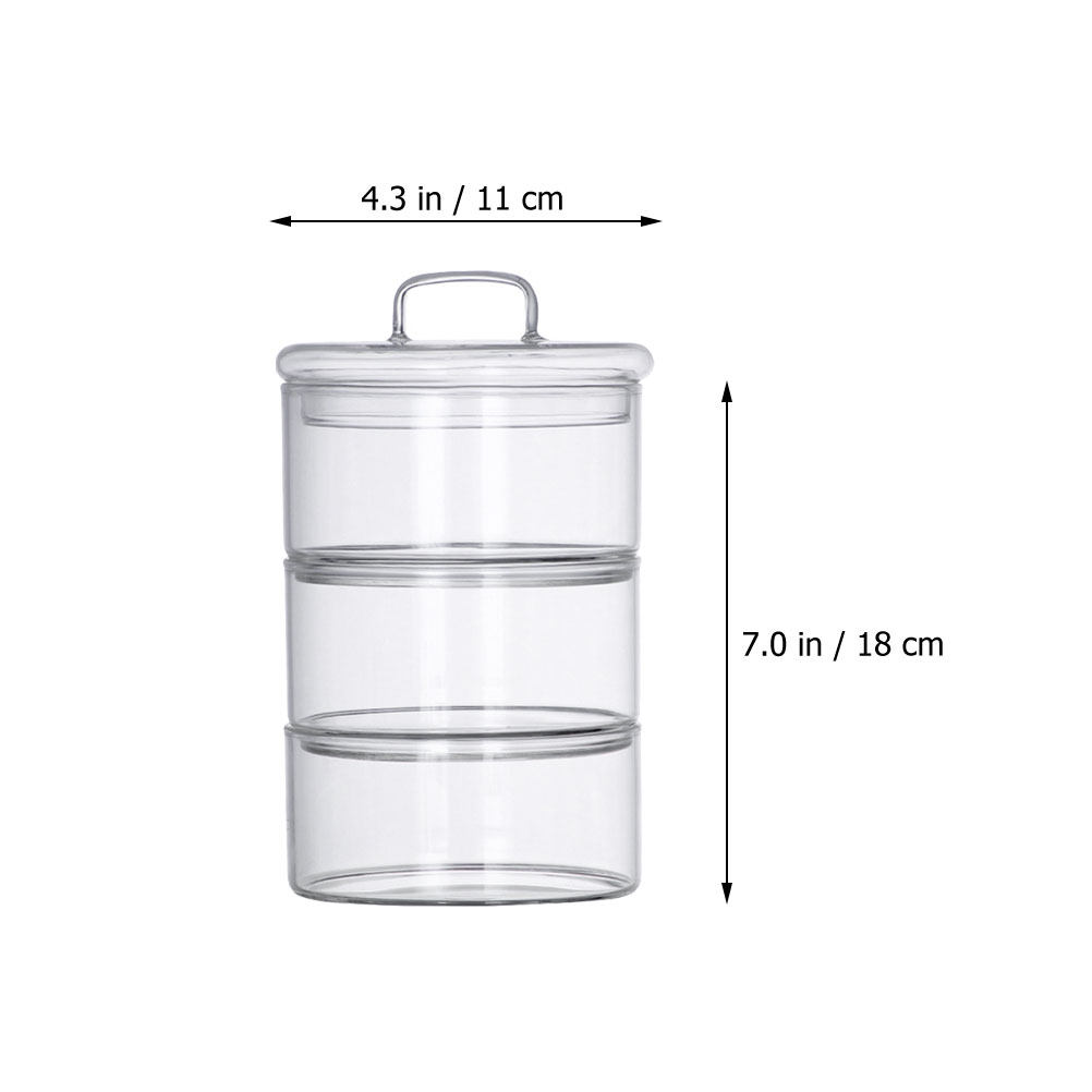 1Set Clear Glass Storage Bowl  - Food Storage Glass Containers recension och pris