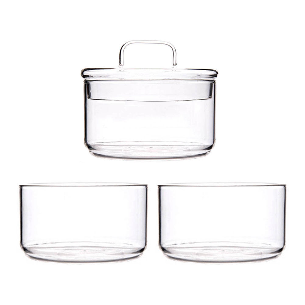 1Set Clear Glass Storage Bowl  - Food Storage Glass Containers recension och pris